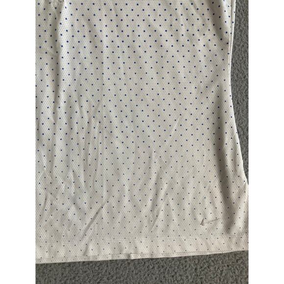 Nike Golf Tank Top XL Dri Fit Sleeveless Polo Shirt Polka Dot White Athletic - Picture 5 of 16